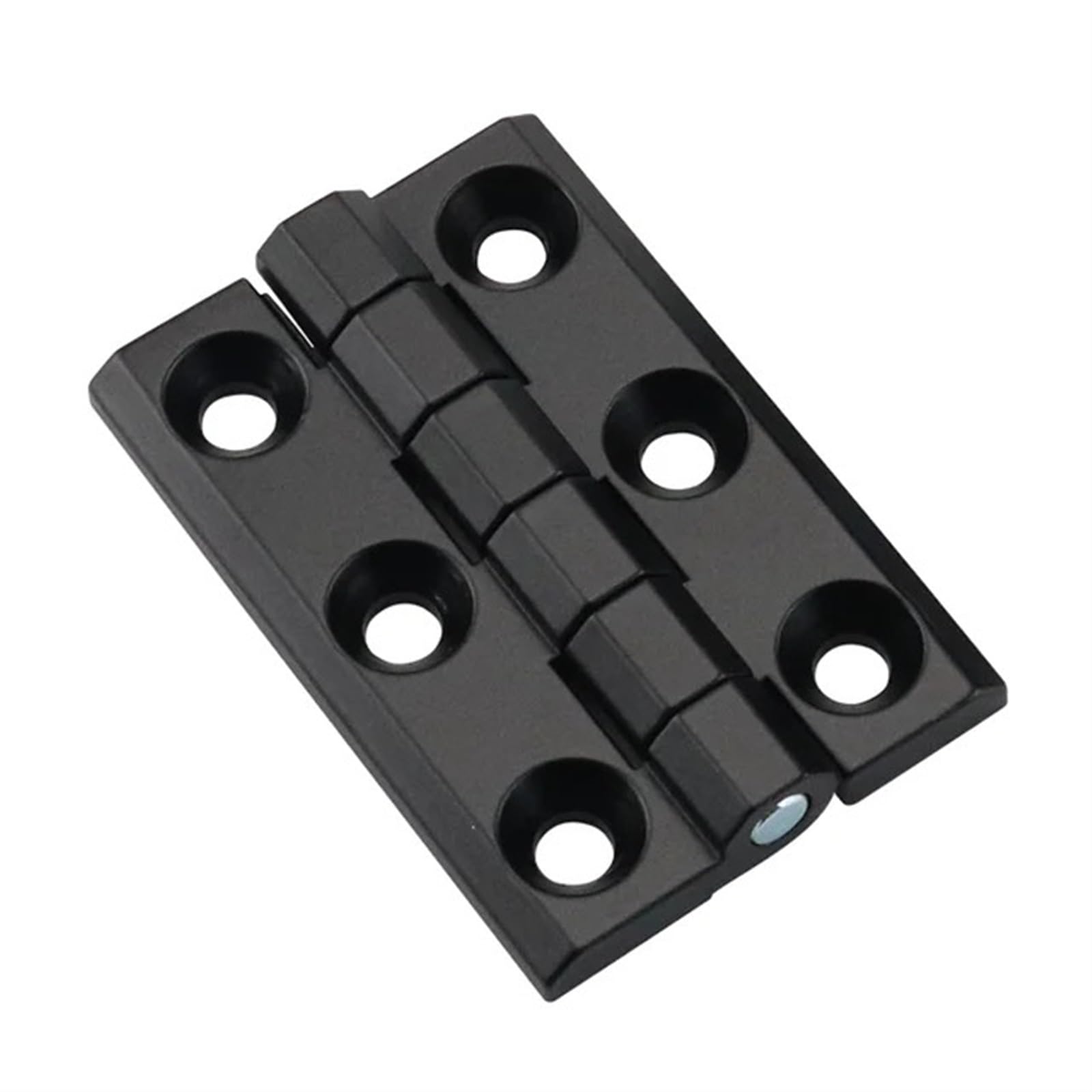 Charnière de distribution noire à pivot hexagonal pour sécuriser les coffrets de chantier