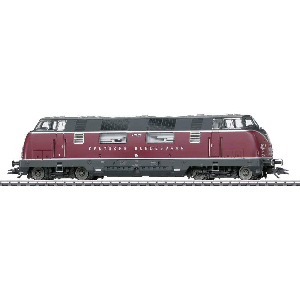 Märklin – Diesellokomotive Baureihe V 200.0 – 37806 Klassiker, markant rundes Design, 1958, digital, Modelleisenbahn, H0, Diesellok, 21 cm