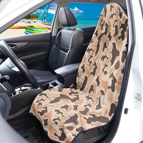 Image of Car Seat Towel Cover Waterproof & Non-Slip Green Polynesian Tattoo Automotive Vehicles Seat Cover Protectors Fashion Auto Interior Fit Most Car, Truck, SUV, or Van
