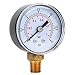 Mechanical Pressure Gauge, BSPT Bottom Connection Pressure Gauge for Air Oil Water, 2.36x1.57x0.98in (1/8inch)(0-15psi,0-1bar)