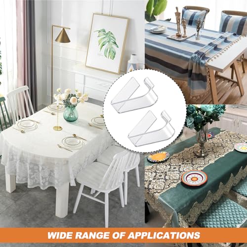 Tischdeckenklammer, 12 Stück Tischdeckenklammern Kunststoff Tischdecken Halterung Clips Transparent Tischdeckenhalter Klemmen
