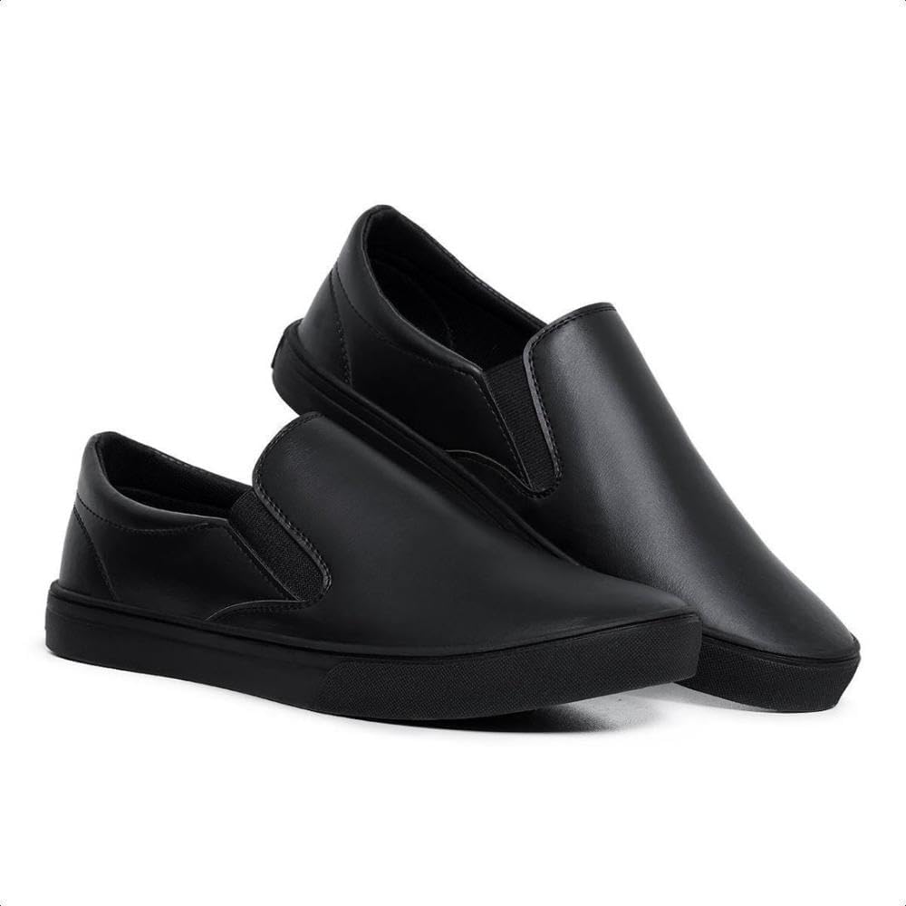 Tênis Masculino Casual Slip On Sapatênis Sem Cadarço Iate Cano Baixo Conforto