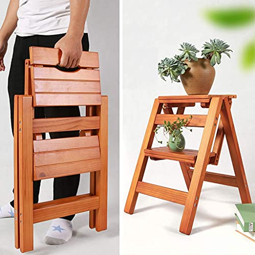Étagère de rangement et marchepied bois pour petits espaces - 4