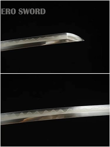 Miniatura 4 de HERO SWORD Avanzada arcilla de pulido templado de acero plegado Katana de grúa inmortal tema samurai espada completa espiga maquinilla de afeitar
