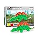 Pix Brix Pixel Art Puzzle Bricks â€“ Dinosaur Series, Stegosaurus â€“ Patented Building Brick Set to Recreate Your Favorite Dino, Includes 552 Pieces â€“ Create 3D Builds Without Water, Iron or Glue