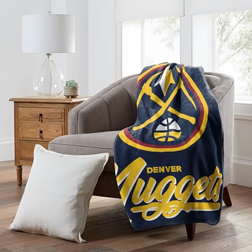 Northwest NBA Denver Nuggets Unisex-Adult Raschel Throw Blanket, 50" x 60", Signature by Northwest - Image 2