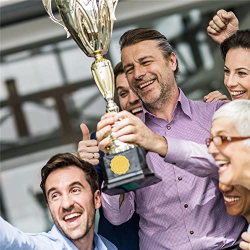 Craspire 2 Inch Gold Foil Embossed Seals Stickers 100Pcs Achievement Award Certificates Envelope Seal Label Adhesive Serrated Edge Sticker For Graduation Wedding Invitations Gift Packaging Decor #TOP5