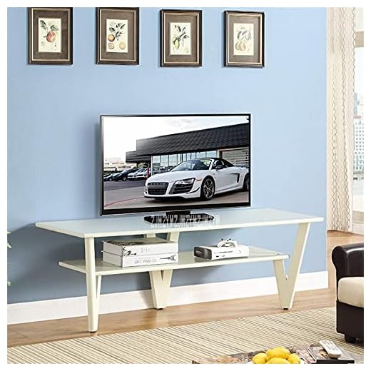 YANJ HZY-DSG-0001 Modern stil MDF laminat massivt trä buxbom ben TV-bänk sovrum TV-stativ enkel vardagsrum montering TV-skåp (färg: B) (A)