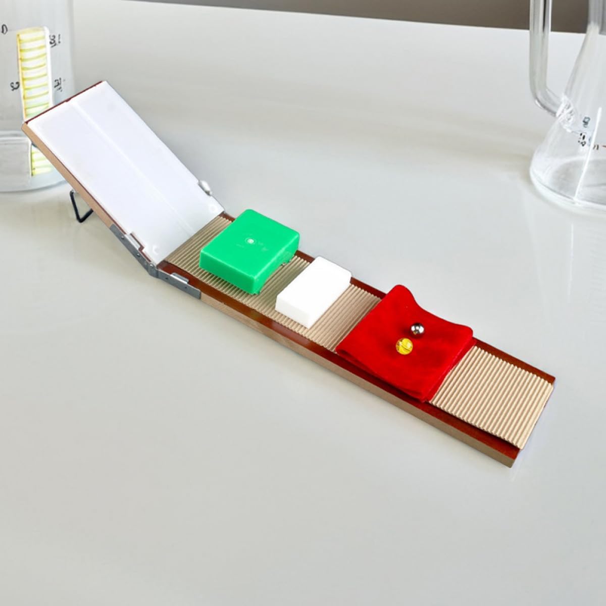 ORFOFE Kit di Fisica Sperimentale per Studenti Design Userfriendly in Plastico, Dispositivo Scientifico Versatile per Esperimenti di Movimento a Casa in Classe