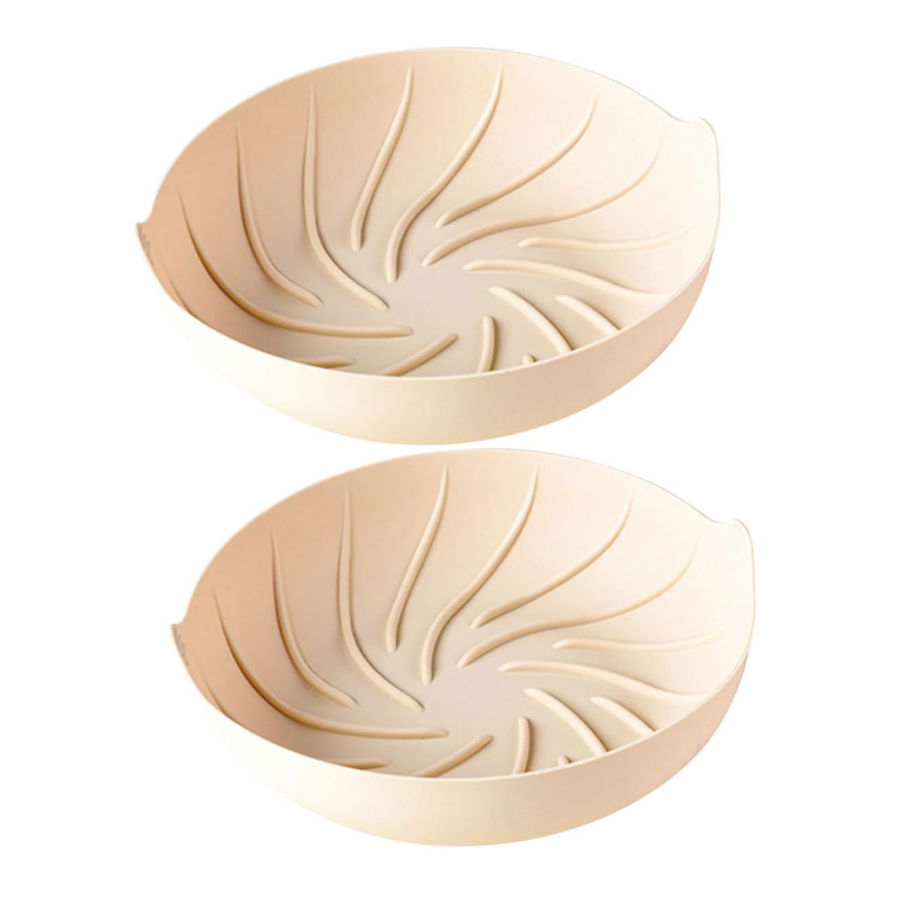 DECHOUS 2pcs Replaceable Silicone Liner for Air Fryer Non-stick Round Baking Pot High-temperature Resistant Kitchen Baking Liner for Chips Snacks and Chicken Wings