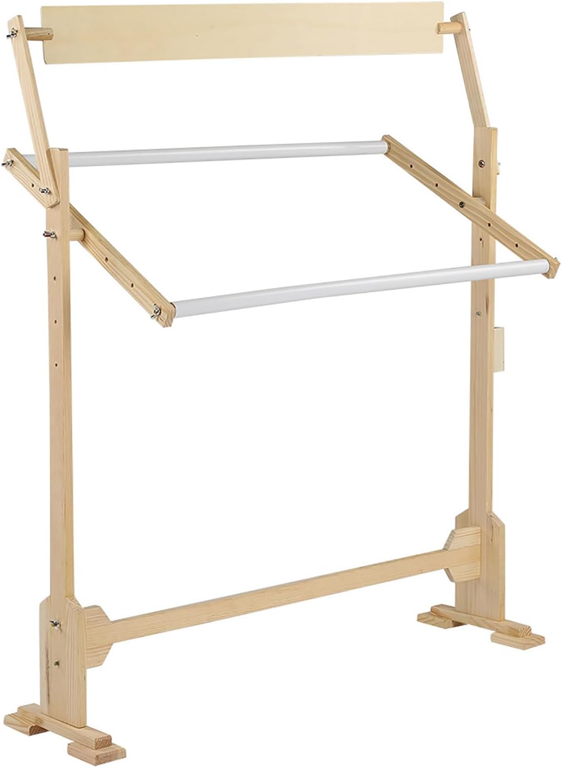 Embroidery Cross Stitch Frame Stand, 360° Adjustable Embroidery Wood Stand, Sturdy Thick Hardened Wood Cross Stitch Rack for Cross Stitch Needle Work