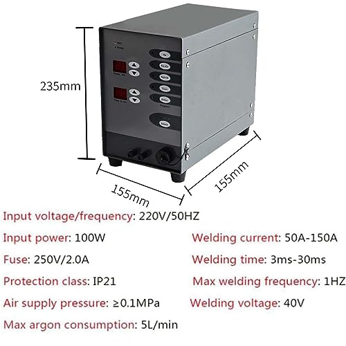 Zgrzewarka punktowa, automatyczna spawarka do biżuterii CNC, spawanie łukiem argonowym, 220 V, 50-600 A, 100 W, narzędzie do naprawy biżuterii