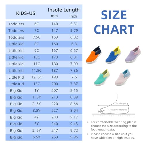 Tênis infantil de lona infantil sem cadarço, bico largo, sem calço, confortável, leve, tênis de corr