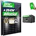 Produktbild CamperGold® Solarpanel mit Growatt NOAH 2000 Speicher - 2x 440W Solarmodule, NOAH Speicher für Balkonkraftwerk