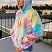 Overdose Sudadera con Capucha De Manga Larga para Mujer Blusa con Cremallera...
