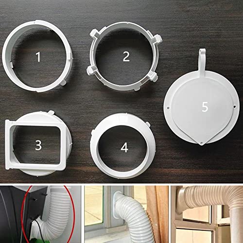 FACAIIO Interface de tuyau d'évacuation pour climatiseur portable 15cm Connecteur AC mobile pour intégration murale et type de tuyau 5