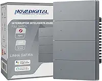 Interruptor Inteligente Zigbee Full Switch Sensação De Tecla Fisica Compativel com Alexa Google Home (4 Teclas)
