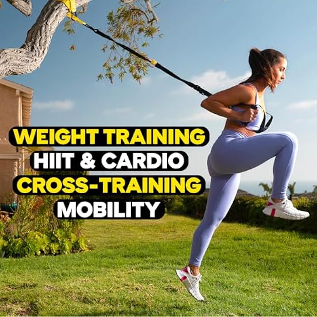 TRX PRO3 Suspension Trainer System, Durable Design for Cross-Training, Weight Training, HIIT Training & Cardio, Includes 3 Anchor Solutions for Indoor & Outdoor Home Gyms