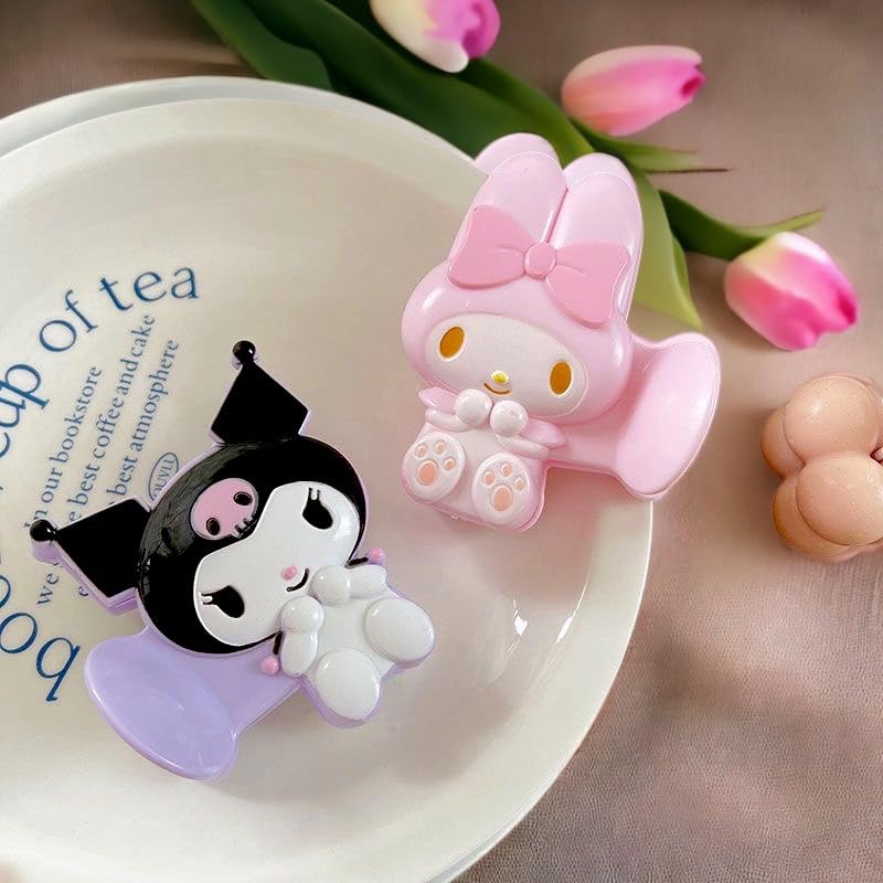 KOZUKI Anime Hair Claw - MELO Pattern Japanese Hair Clip & Accessory, Cute Otaku Hair Claw for Anime Girls & Women's Everyday Use, Durable Tight Hold image 5