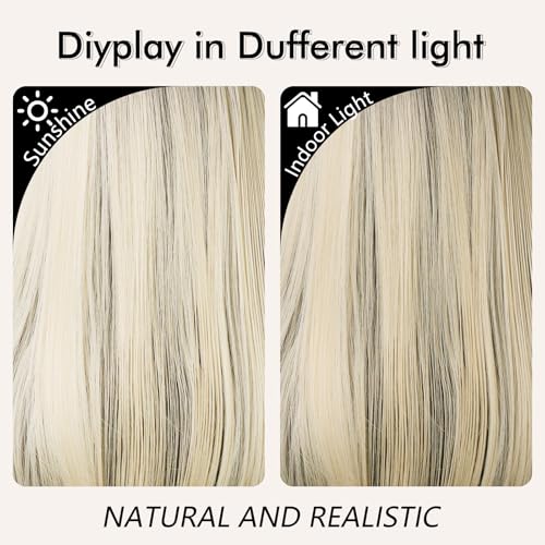 NOSTALGIA 20Inch Wig with Bangs for Women 4x4 Realistic Scalp - image 7