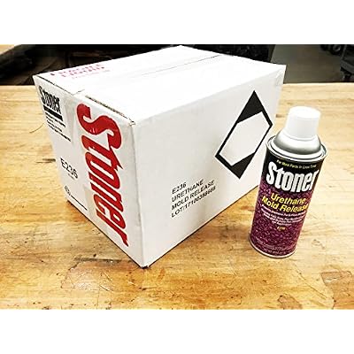 Stoner E236 Urethane Mold Release Spray Silicone-Based Industrial Release Agent for Rigid, Semi-Rigid & Flexible Polyurethane Castings | 12 oz Aerosol Cans, Case of 12