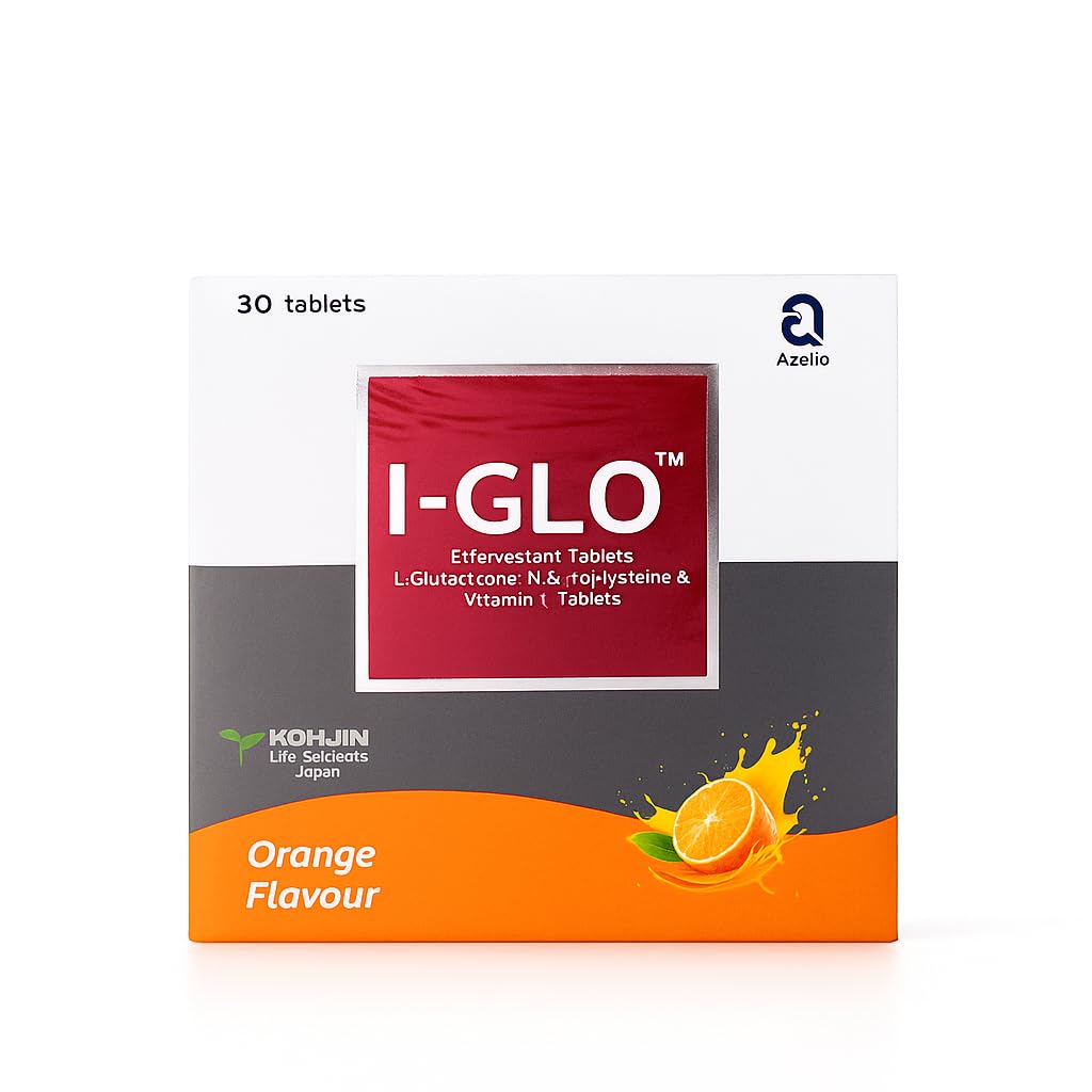 kohjin glutathione in GLO Tablets is a key component in the continuous regeneration of healthy skin., The protein can regulate skin pigment, improve elasticity, and reduce wrinkles., GLO Tablets by Star Free Radical Defense from Kohjin