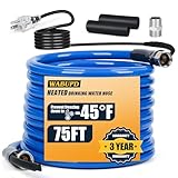 75FT Heated Water Hose for RV,Heated Hose,Anti-freezing Temperature Down to -45°F, Great Rv Accessories for Campers, Livestock, Agriculture (75FT)