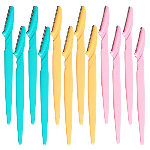 Eyebrow Razor, 12 Pcs Eyebrow Razors Multipurpose ExfoliatingΓ―ΒΌΕPieces Facial Razor Eyebrow Shaper for Trimming and Shaping, With Precision Cover,3 Colors Eyebrow Razor, 12 Pcs Eyebrow Razors Multipurpose ExfoliatingΓ―ΒΌΕPieces Facial Razor Eyebrow Shaper for Trimming and Shaping, With Precision Cover,3 Colors