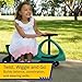 Wiggle Car Ride On Toy - No Batteries, Gears or Pedals - Twist, Swivel, Go - Outdoor Ride Ons for Kids 3 Years and Up by Lil' Rider (Green)