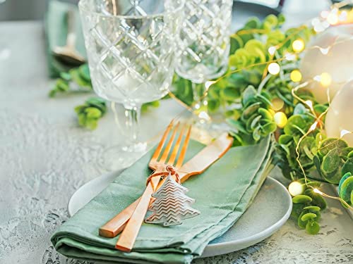 Koffota Sage Green Cloth Napkins 100% Cotton Set Of 6, Green Kitchen Napkins For Dinner, Soft Comfortable And Reusable 18"X18" #TOP3