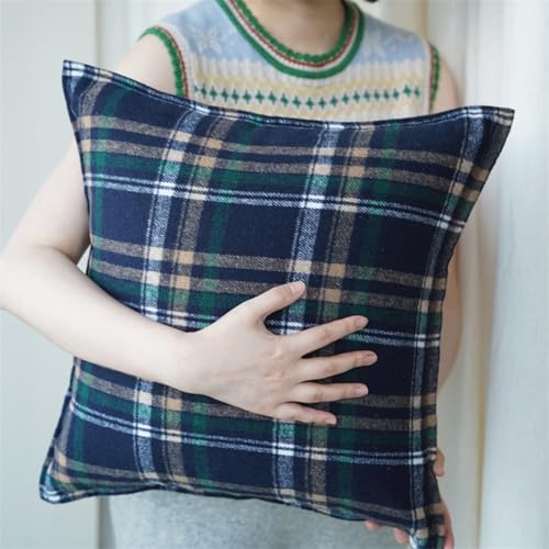 ソファークッション 背もたれ スクエアクッション おしゃれ 四角い 長方形 洗える ごろ寝 抱き枕 ゴロ寝 45*45cm-厚いカバー 正方形 チェック柄 フロア かわいい 座椅子 テレビ枕 自宅用 読書用 画像16