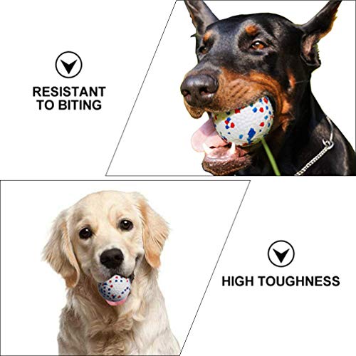 UKCOCO 3 Peças de Borracha de Látex para Cães Bolas de Brinquedos Interativos Brinquedos de Mastigar
