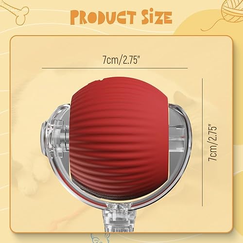 Miniatura 8 de Pelota automática interactiva para gatos para interiores, recargable, activa, interactiva, juguete para mascotas, para interiores, juguetes