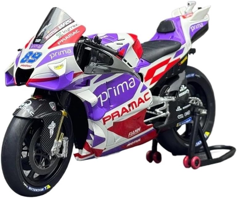 Scale Model 1:12 Scale for Pramac Racing Motorcycle Model Kit No.89 Static Collection Ornaments Collectible Ornaments