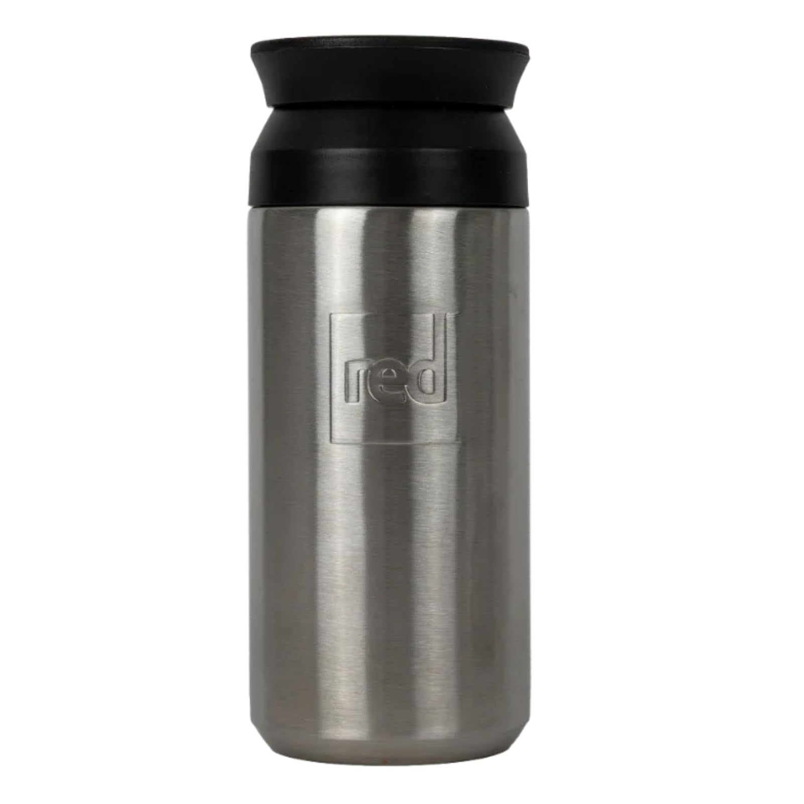 Red Original Insulated Stainless Steel Adventure Travel Flask Mug - 360 Drinking Lid, Leak-Proof, Hot & Cold Drinks, BPA-Free, Dishwasher Safe - 330ml - Silver