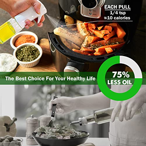Ononware Oil Mister Spray Bottle For Cooking | 6.76 Oz Cooking Oil Sprayer For Air Fryer | Glass Spray Bottles For Essential Oils | Cooking Oil Sprayer Salad Dressing Mister | Baking, Frying, Bbq #TOP1