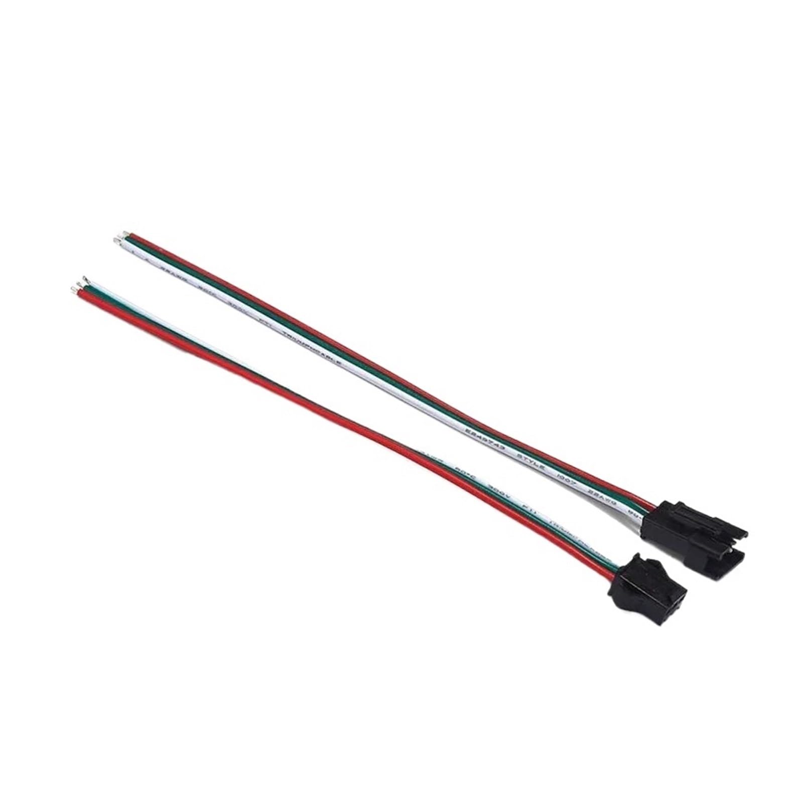 Złącza męskie i żeńskie z kablami 3-pinowe złącze L+E+D z kablem 15/30 cm 22/20 AWG J+S+T S+M Zacisk męski żeński (20AWG 30 cm, 10 par)
