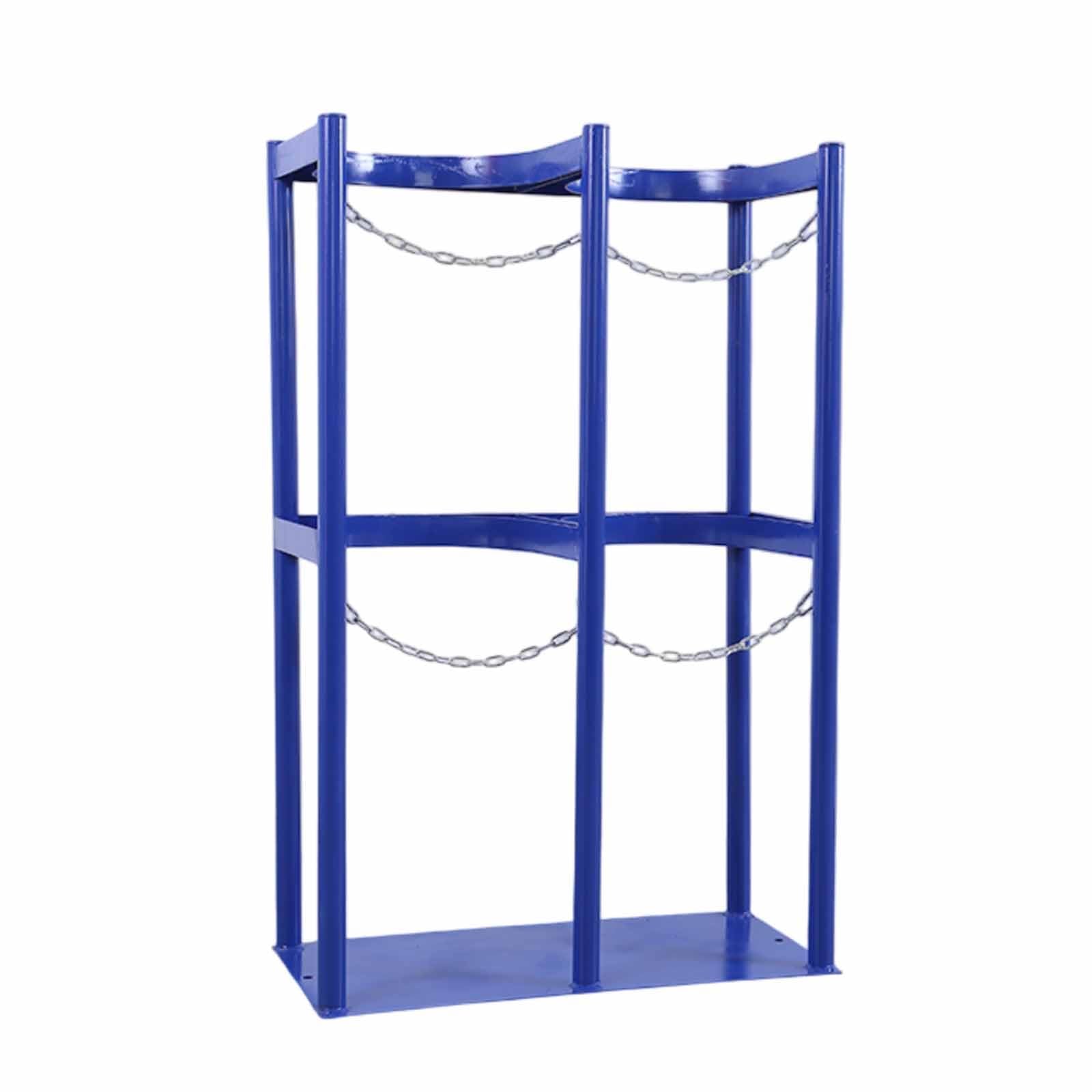 SWENEEN Oxygen Tank Stand,Gas Cylinder Holder Rack With Protective Chain For Co2/Oxygen Storage In Hospitals,Factories,And Laboratories,Blue