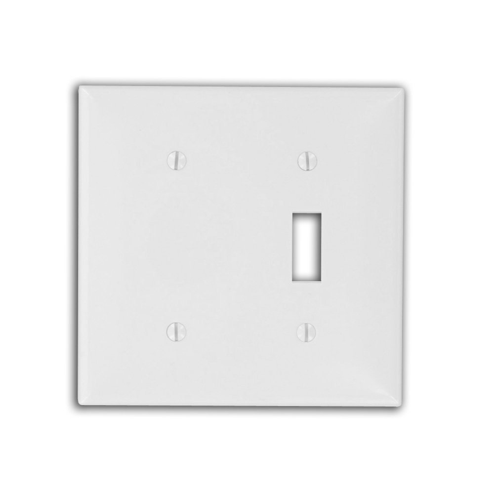 Plaque murale Leviton encastrable 2 postes gris standard 80706-W