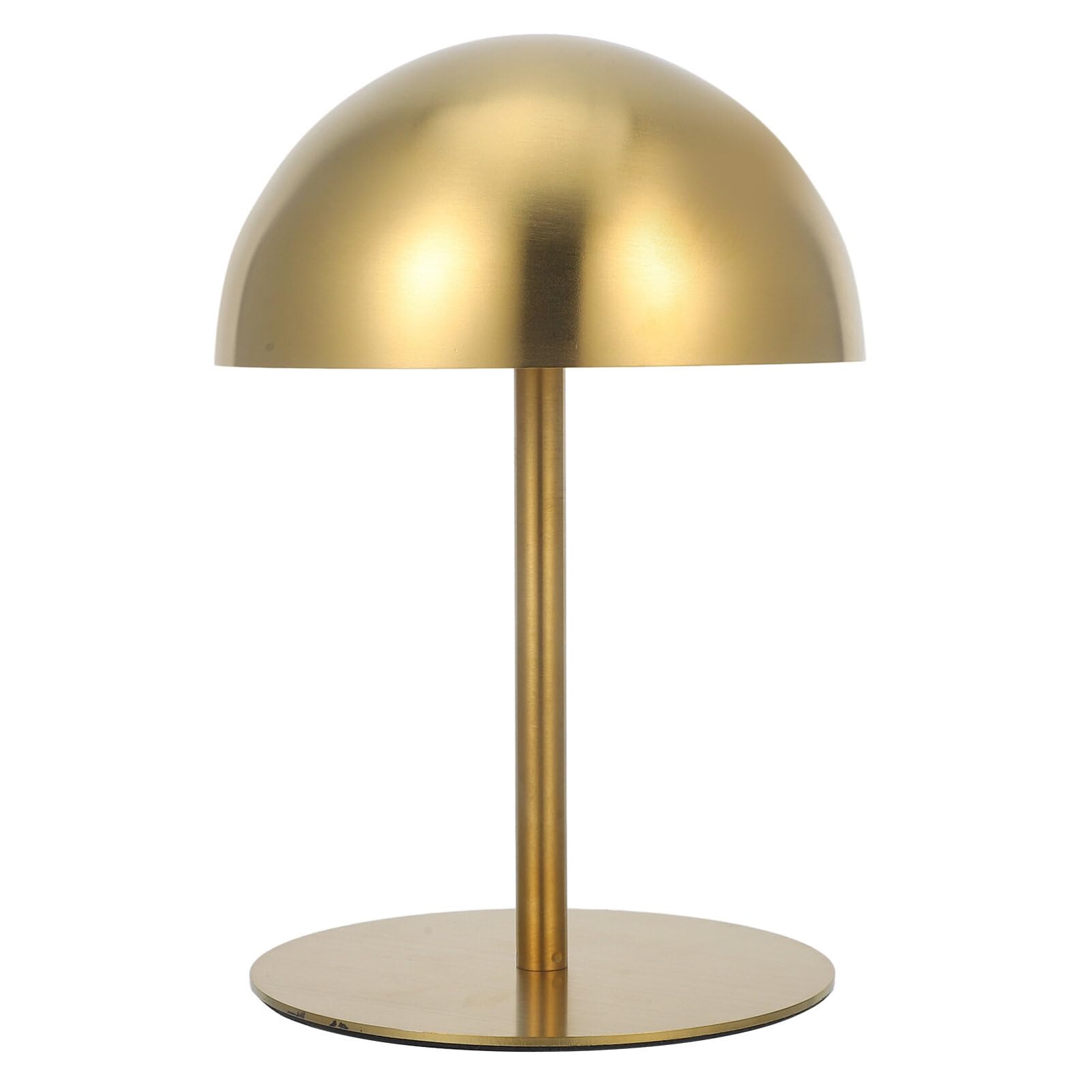 Cabilock Perchero para Sombreros de Sobremesa en Acero Inoxidable Dorado Altura Ajustable y Base Estable, Expositor Elegante para Sombreros en Hogar o Escritorio