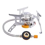 Mini Estufa de Gas Hornillo de Camping Plegable Portátil Quemador Cámping Superligero Al Aire Libre para Cocina de Camping Senderismo