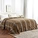 Edenleaf Fleece Queen Size Super Soft Cozy Leopard Print Blanket for Couch Bed, Cheetah Print Blanket for All Seasons 90