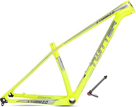 TUJISEK Carbon Fiber Frame 15/17/19 Mountain Bikes Frame Thru Axle 12 * 142mm Disc Brake 27.5 29er Mountain Bikes Frame XC Frame Internal Routing