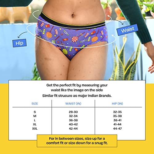 Image of Bummer Plain Solid Hipster Panties for Women | Antibacterial Underwear 3X Softer & Breathable Than Cotton for Ladies | Full Hip Coverage Innerwear | Bold Long Lasting Stylish Undergarments | Pack Of 1