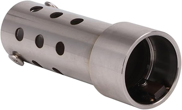 Exhaust Silencer, 30mm Stainless Steel Motorcycle Muffler, Heat Resistent Generator Silencer, Removable Motorcycle Exhaust Baffle