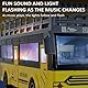 Hylukon Ferngesteuerter Bus, RC Auto 1/30 4CH Mit Leichter Musik, Tür Zum Öffnen, Interaktionsspielzeug Für Eltern-Kind-Interaktion