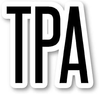 Pack of 3-3 Inch - TPA Tampa Sticker Airport Codes Stickers - Vinyl Decal for Vehicles, Windows, Laptops, Tumblers, Lockers, Skateboards, Water Bottles