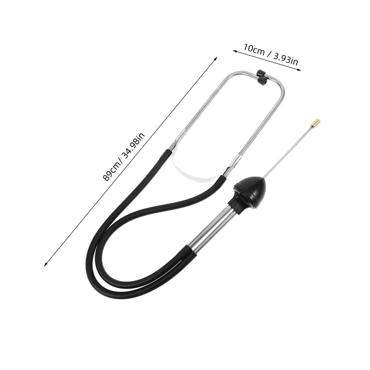 2pcs Water Pipe Leak Detector Leak Detection Stick Portable Stainless Steel Test Stick Underground Tester Detection Tools for Mechanics