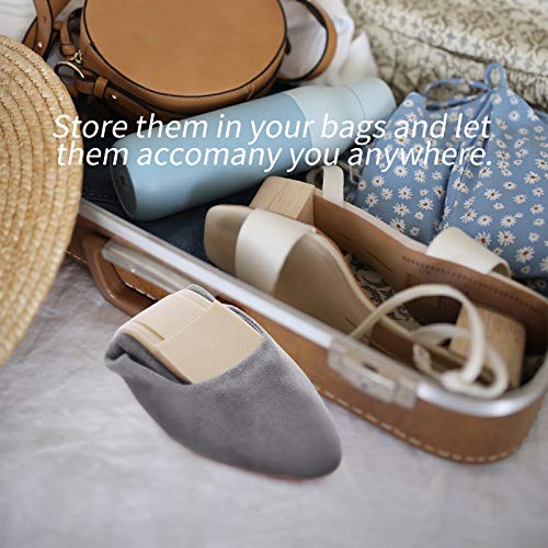 Heawish Women’s Black Flats Shoes Comfortable Suede Pointed Toe Slip On Casual Ballet Flats Dress Shoes Nude Flats(Black, Us8) #TOP4