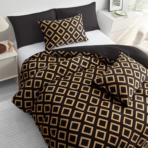 Grace King Size Duvet Cover Sets - Premium Satin Silk Reversible Kingsize Duvet Cover Sets (230 x 220 cm) 3 PCs - Luxurious Hotel Quality King Size Bedding Set With Zipper Closure